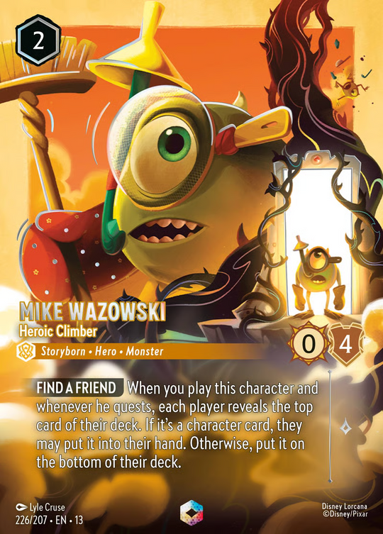13ATK-226, E, Mike Wazowski - Heroic Climber