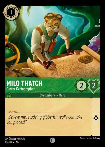 3INK-079, C, Milo Thatch - Clever Cartographer (Foil)