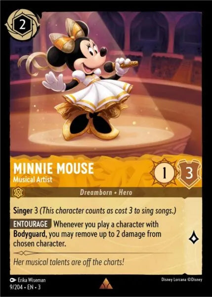 3INK-009, R, Minnie Mouse - Musical Artist (Foil)