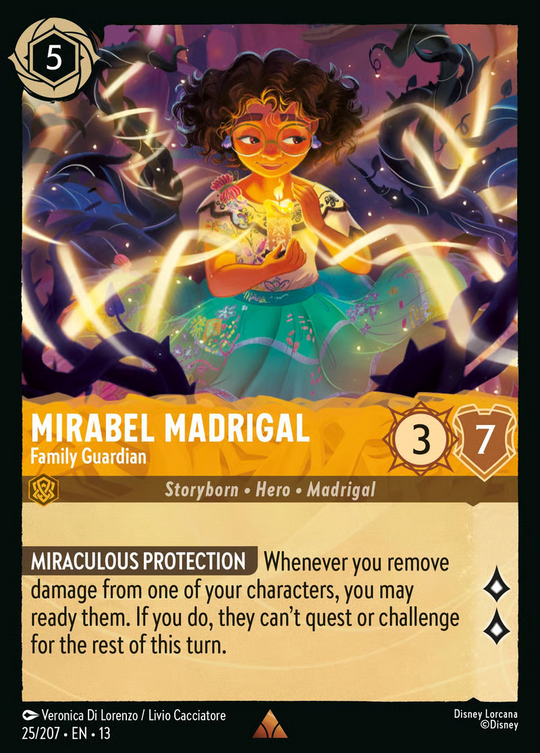 13ATK-025, R, Mirabel Madrigal – Family Guardian (Foil)