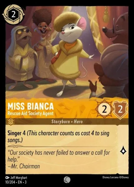 3INK-010, C, Miss Bianca - Rescue Aid Society Agent (Foil)