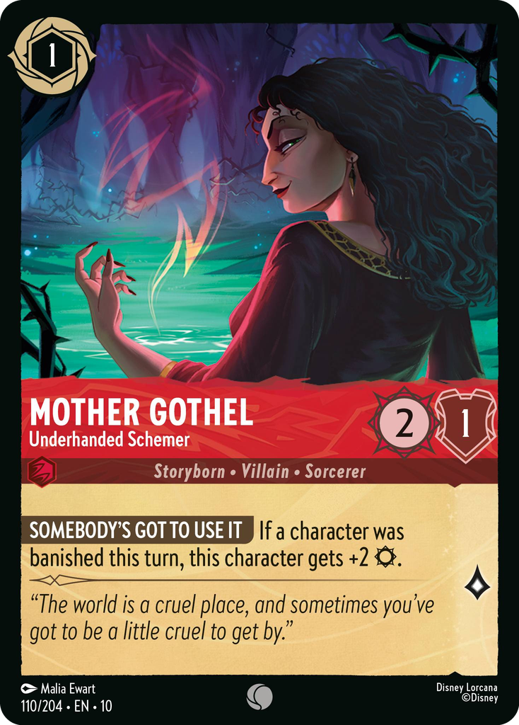 10WHI-110, C, Mother Gothel - Underhanded Schemer (Foil)