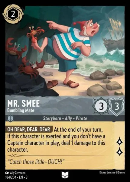 3INK-184, UC, Mr Smee - Bumbling Mate (Foil)