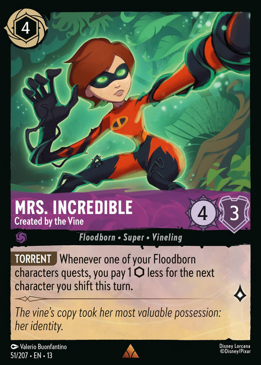 13ATK-051, R, Mrs. Incredible - Created by the Vine