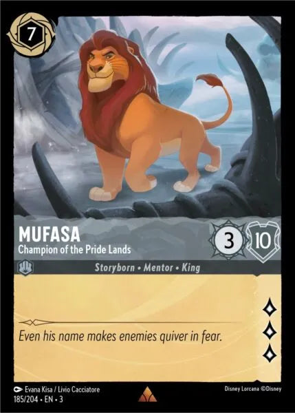 3INK-185, R, Mufasa - Champion of the Pride Lands