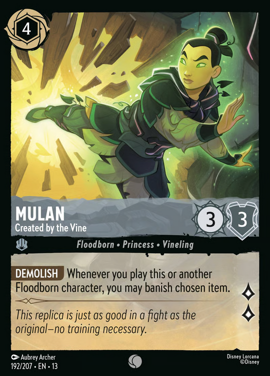 13ATK-192, C, Mulan - Created by the Vine (Foil)