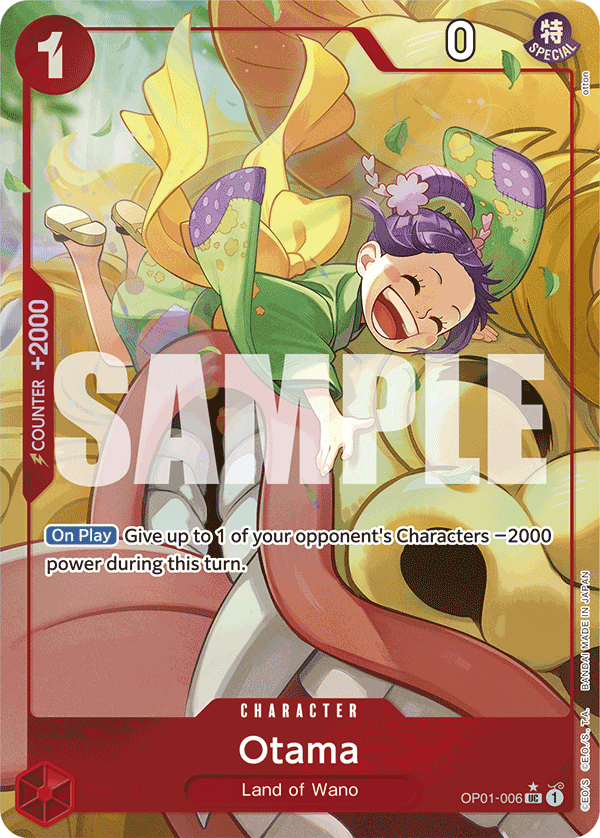 OP01-006, UC, Otama (Reprint) (Alternate Art V2)