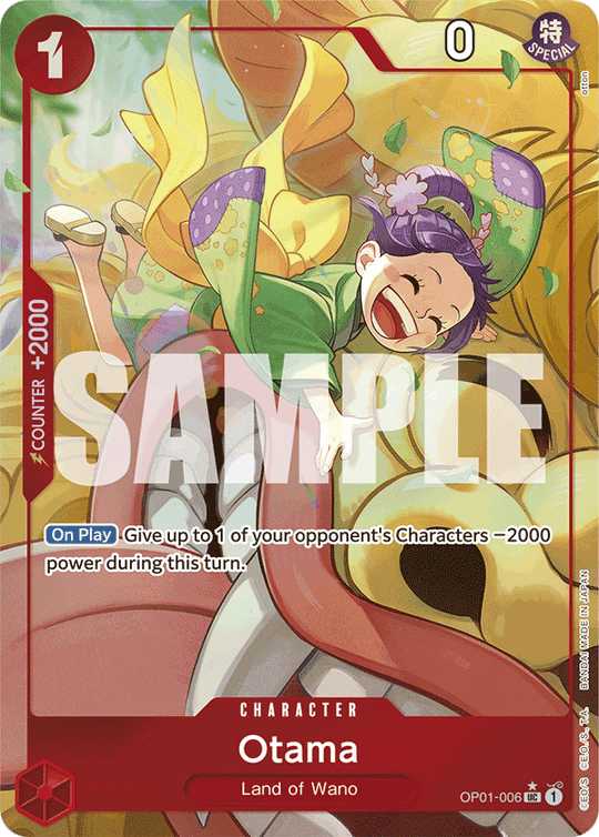 OP01-006, UC, Otama (Reprint) (Alternate Art V2)