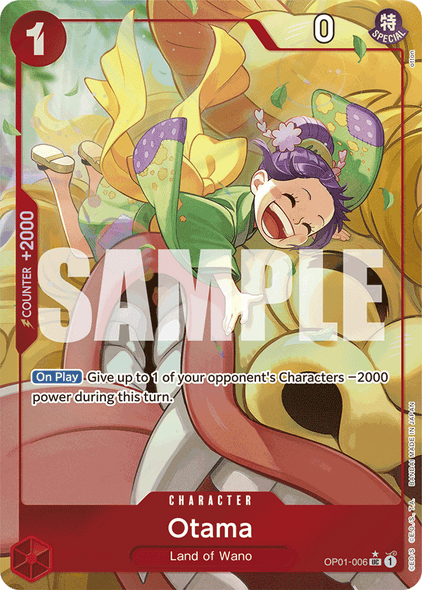 OP01-006, UC, Otama (Reprint) (Alternate Art V2)