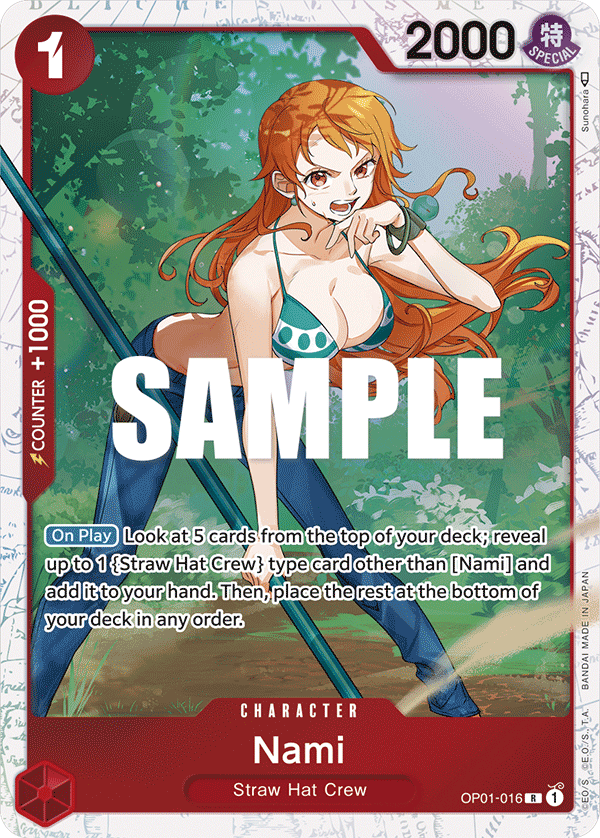 OP01-016, R, Nami (ST10 Reprint)