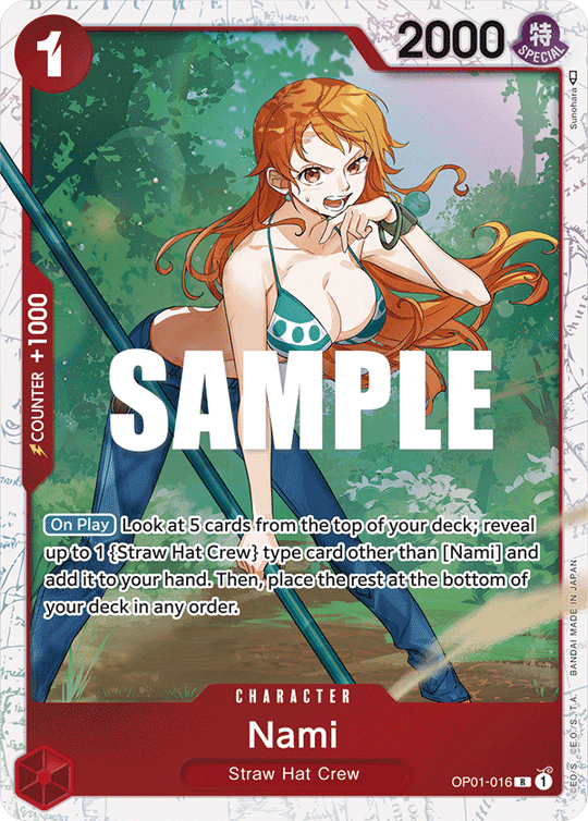 OP01-016, R, Nami (ST10 Reprint)