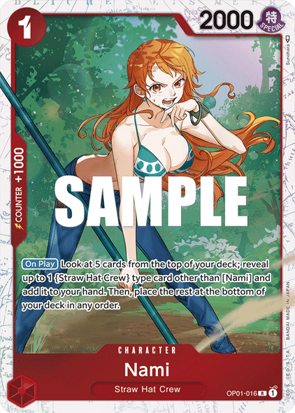 OP01-016, R, Nami (ST10 Reprint)