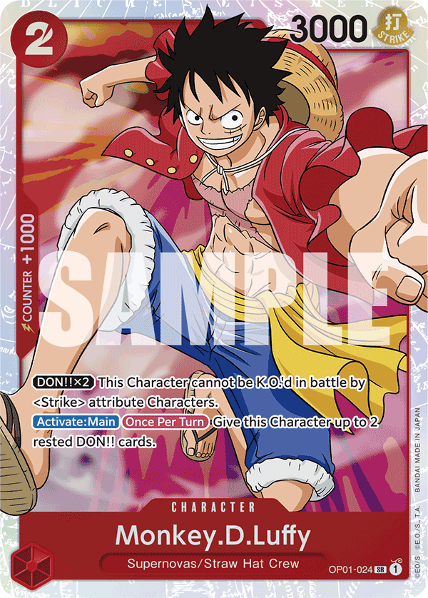 OP01-024, SR, Monkey D. Luffy (Reprint)