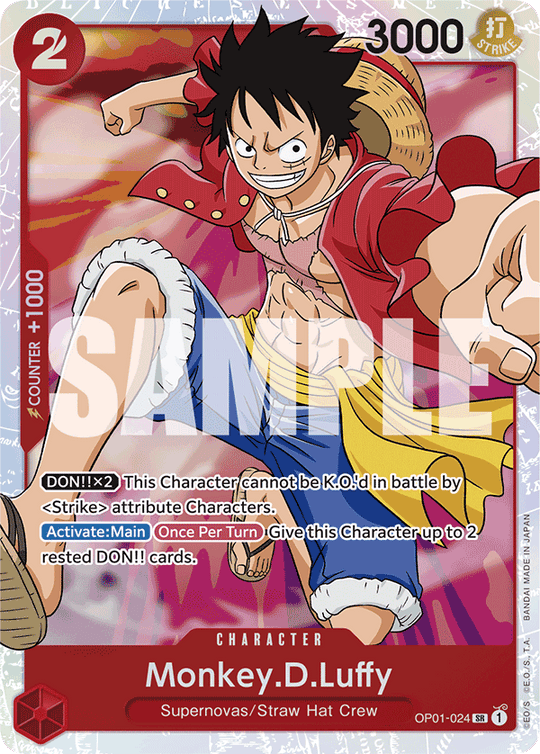 OP01-024, SR, Monkey D. Luffy (Reprint)