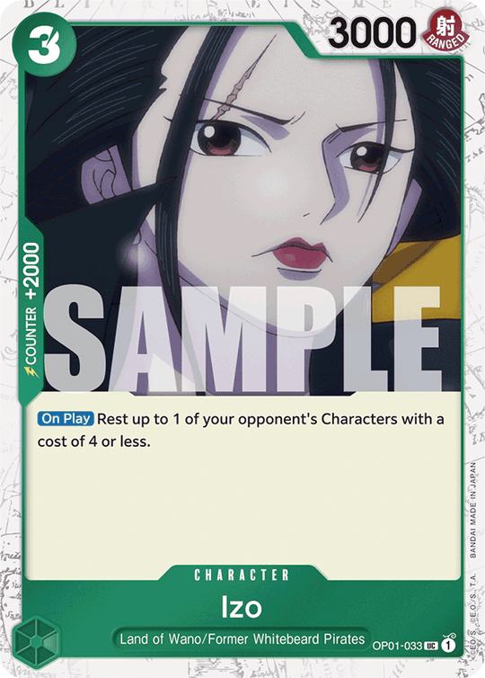 OP01-033, UC, Izo (Reprint) (Foil)
