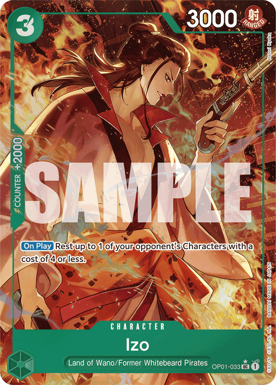 OP01-033, UC, Izo (Reprint) (Alternate Art V2)