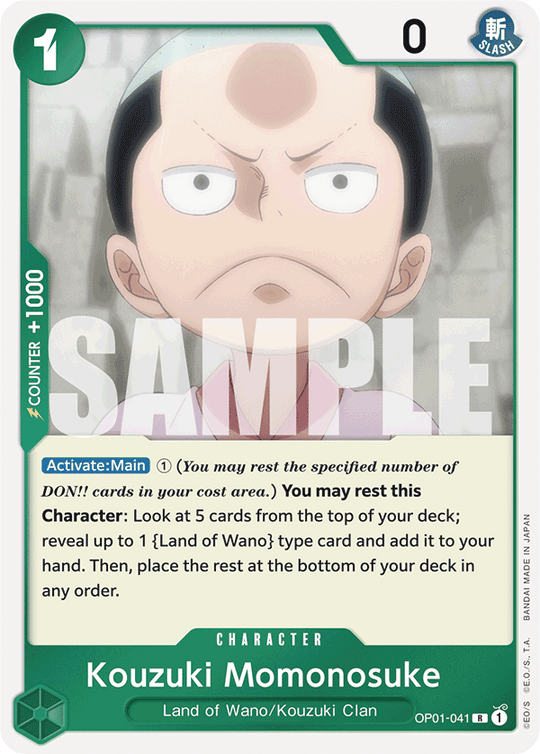 OP01-041, R, Kouzuki Momonosuke (Reprint)