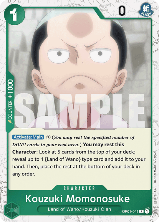 OP01-041, R, Kouzuki Momonosuke (Reprint) (Foil)