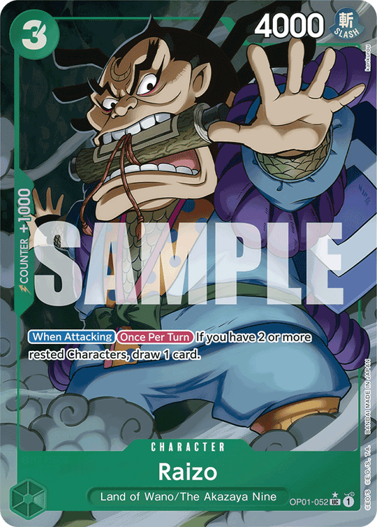 OP01-052, UC, Raizo (Reprint) (Alternate Art)