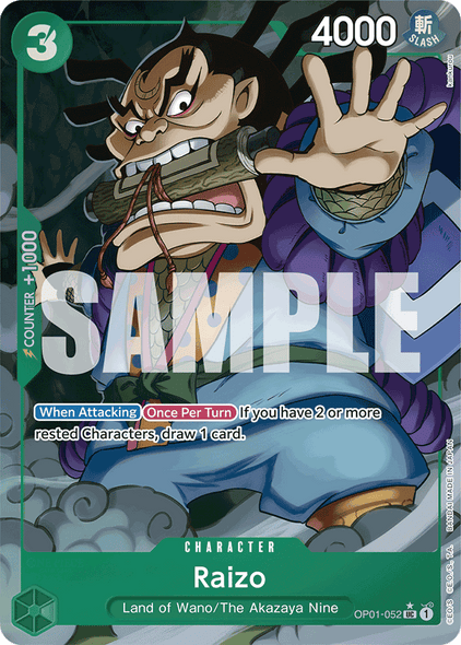 OP01-052, UC, Raizo (Reprint) (Alternate Art)