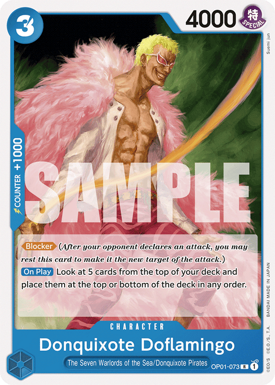 OP01-073, R, Donquixote Doflamingo (ST17)