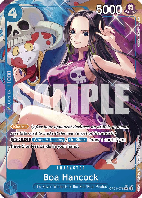 OP01-078, SR, Boa Hancock (Reprint) (Alternate Art)
