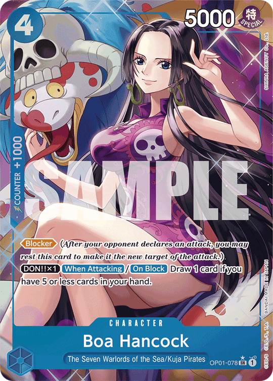OP01-078, SR, Boa Hancock (Reprint) (Alternate Art)