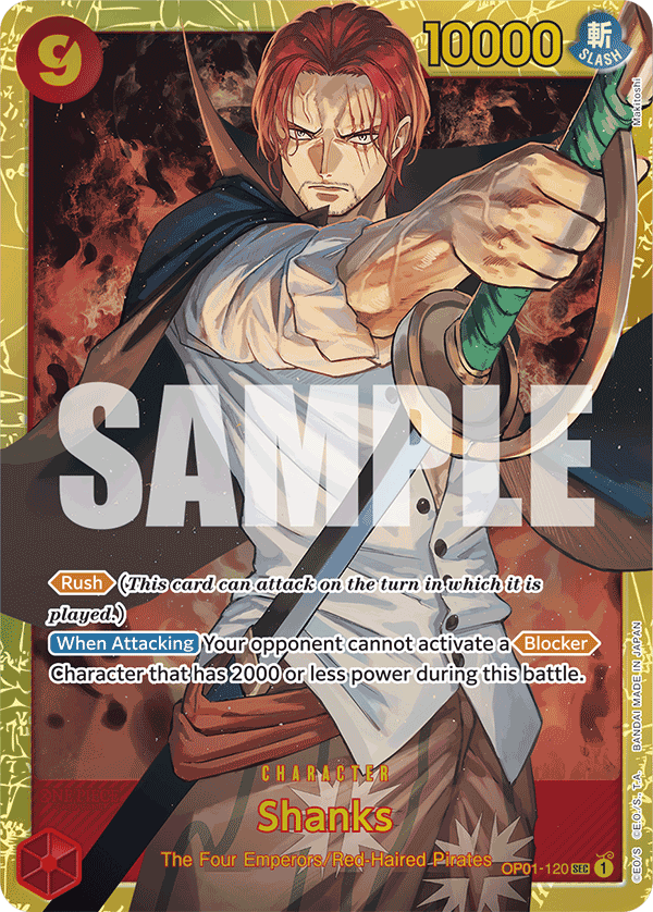 OP01-120, SEC, Shanks (Reprint)