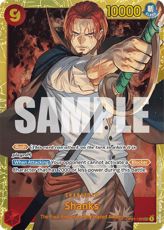 OP01-120, SEC, Shanks (Reprint)