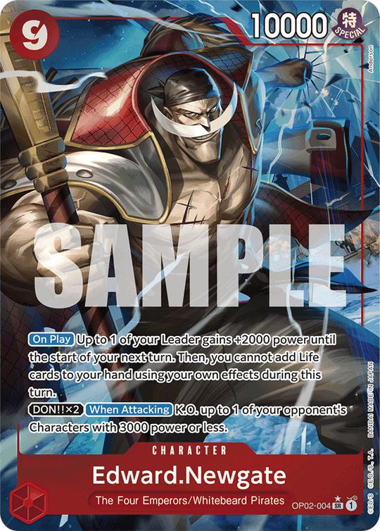 OP02-004, SR, Edward.Newgate (Reprint) (Alternate Art)