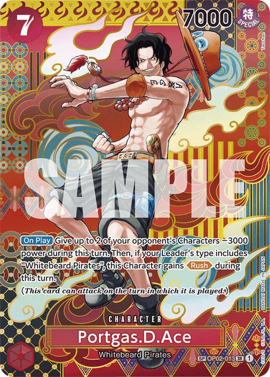 OP02-013, SR, Portgas.D.Ace (OP08 Special Rare)