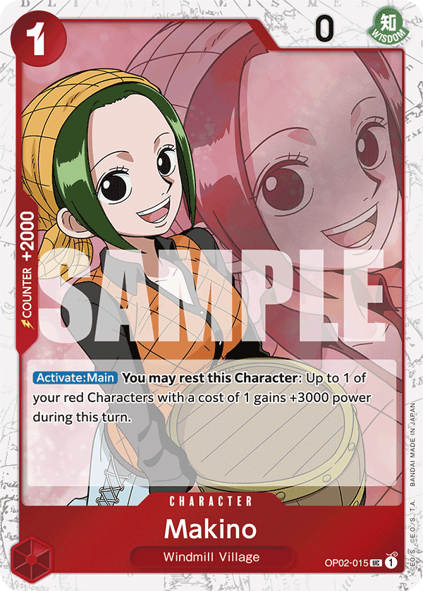 OP02-015, UC, Makino (Reprint) (Foil)