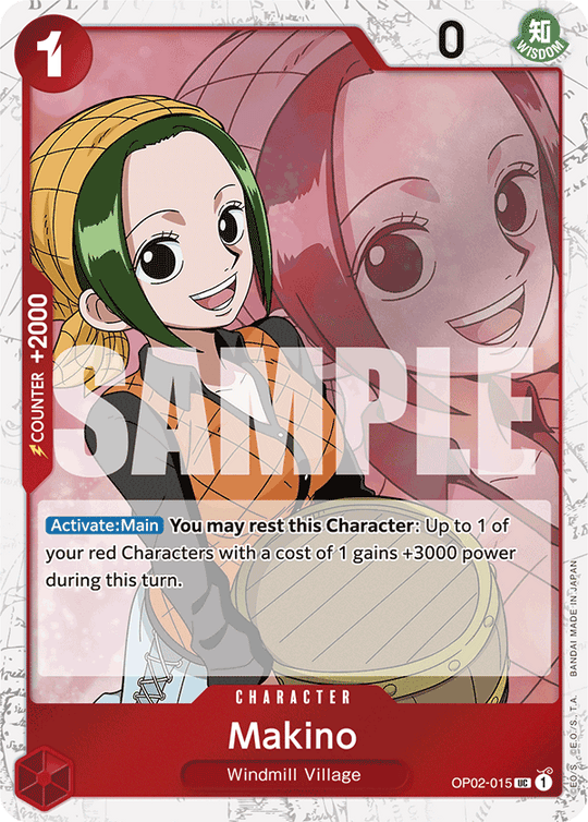 OP02-015, UC, Makino (Reprint) (Foil)