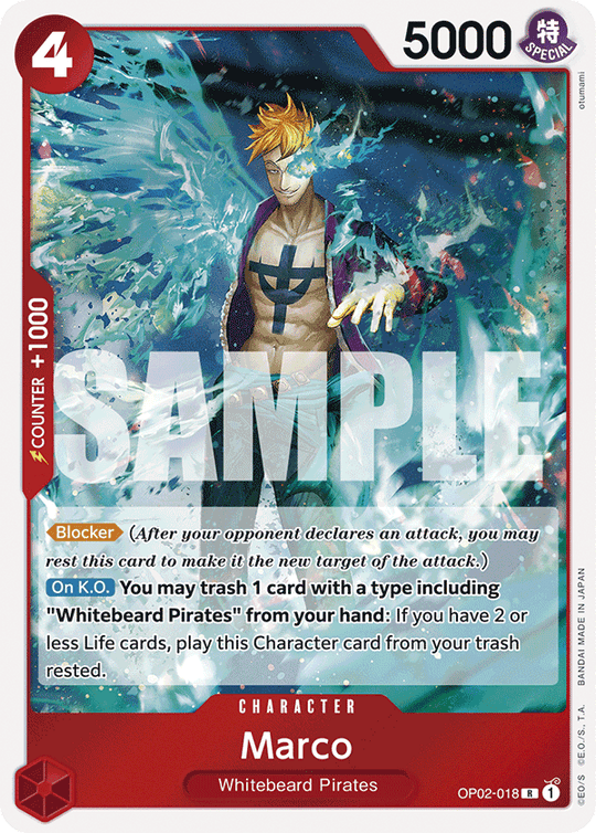 OP02-018, R, Marco (Reprint)