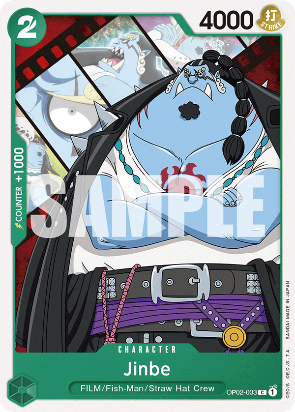 OP02-033, C, Jinbe (ST11 version)