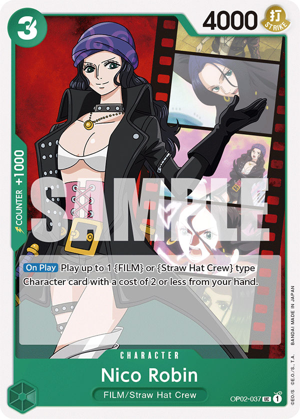 OP02-037, UC, Nico Robin (ST11 version)