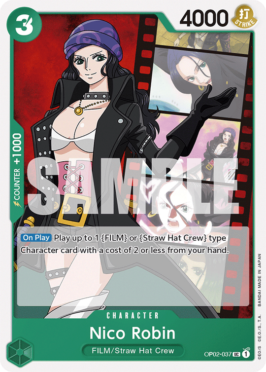 OP02-037, UC, Nico Robin (ST11 version)