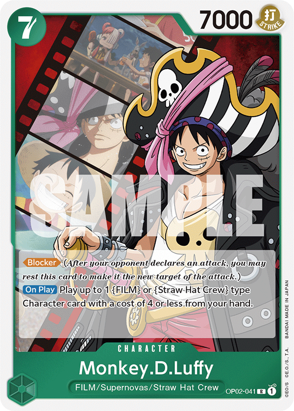 OP02-041, R, Monkey.D.Luffy (ST11 version)