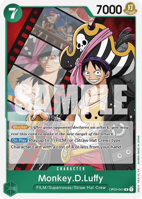 OP02-041, R, Monkey.D.Luffy (ST11 version)