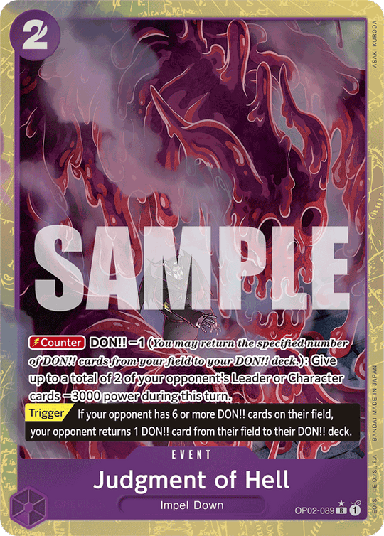 OP02-089, R, Judgment of Hell (Reprint) (Alternate Art V2)