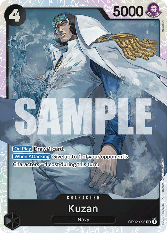 OP02-096, SR, Kuzan (Reprint)