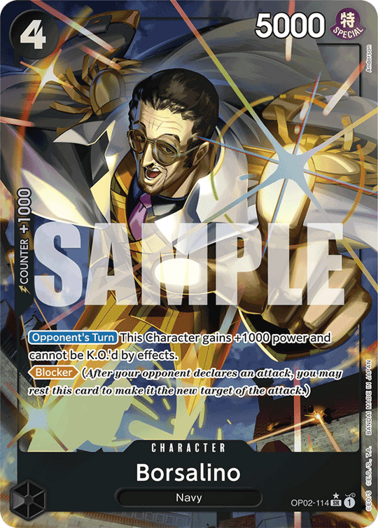 OP02-114, SR, Borsalino (Reprint) (Alternate Art)