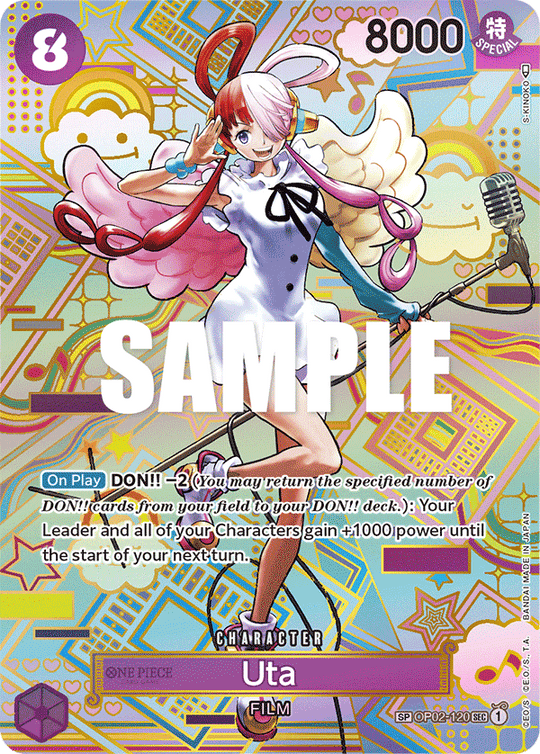 OP02-120, SEC, Uta (OP05 Special Rare)