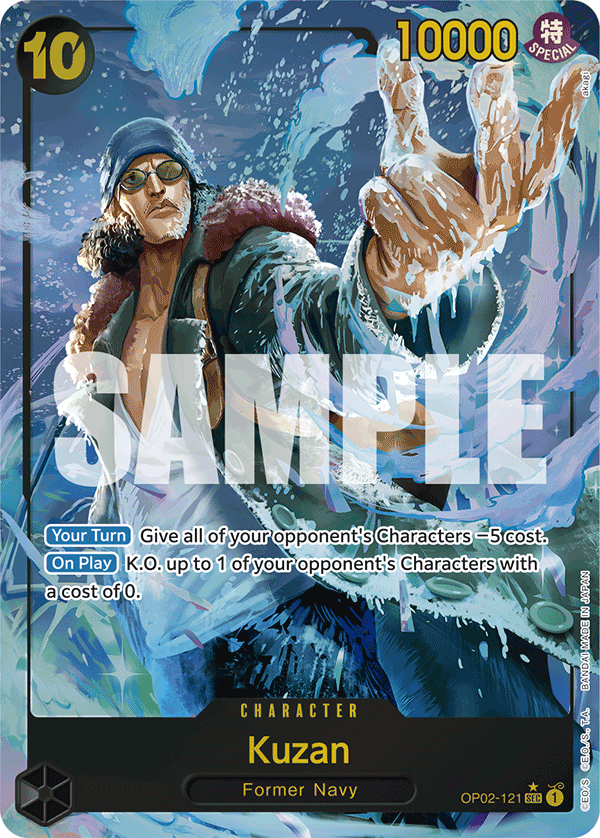 OP02-121, SEC, Kuzan (Reprint) (Alternate Art)