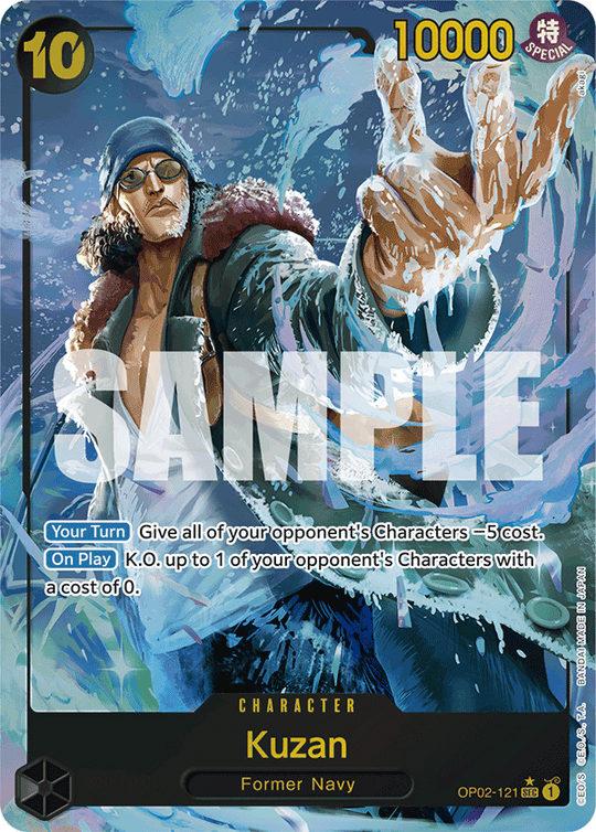 OP02-121, SEC, Kuzan (Reprint) (Alternate Art)