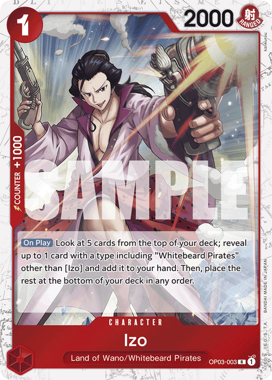 OP03-003, R, Izo (Reprint) (Foil)