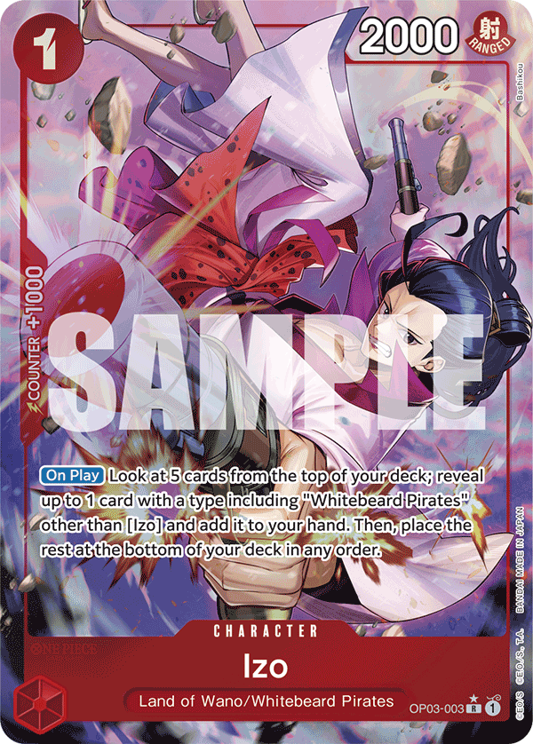 OP03-003, R, Izo (Reprint) (Alternate Art V2)