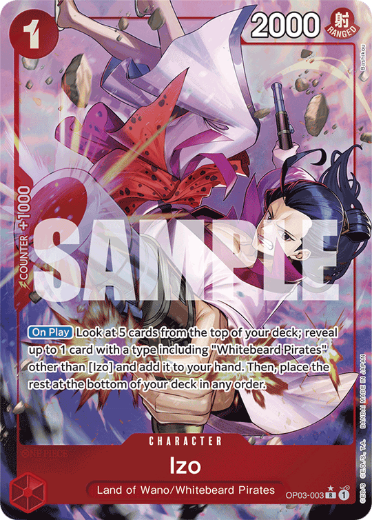 OP03-003, R, Izo (Reprint) (Alternate Art V2)