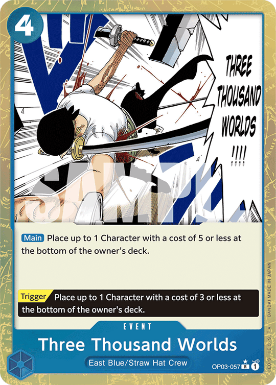 OP03-057, R, Three Thousand Worlds (Reprint) (Alternate Art)