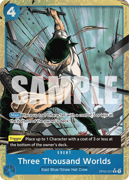 OP03-057, R, Three Thousand Worlds (Reprint) (Alternate Art V2)